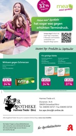 mea - meine apotheke Apotheken Prospekt der aktuellen Woche mit 4 Seiten, gültig von 01.09.2026 bis 30.09.2026, in Ostseebad Binz und Umgebung Aktueller mea - meine apotheke Apotheken Prospekt in Ostseebad Binz und Umgebung, "Unsere September-Angebote" mit 4 Seiten, 01.09.2026 - 30.09.2026
