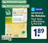 Bio-Reibekäse von Nur Nur Natur im aktuellen ALDI SÜD Prospekt für 1,89 €