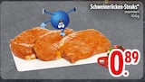 Aktuelle Steak Angebote bei EDEKA in Augsburg Aktuelles Schweinerücken-Steaks Angebot bei EDEKA in Augsburg ab 0,89 €
