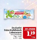 Feine Kalbfleisch Leberwurst Angebote von Du darfst bei Marktkauf Altenburg für 1,19 €