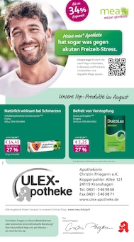 Aktueller mea - meine apotheke Prospekt "Unsere August-Angebote" für Kronshagen Aktueller mea - meine apotheke Prospekt für Kronshagen mit Seiten