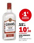 Gin 37,5° - GIBSON'S en promo chez Super U Gin 37,5° - GIBSON'S dans le catalogue Super U