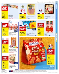 Prix et réduction Brochette De Dinde dans le prospectus Carrefour en cours Offre Brochette De Dinde dans le catalogue Carrefour du moment à la page 47