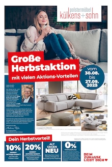 külkens+sohn Polstermöbel Prospekt Große Herbstaktion mit 16 Seiten