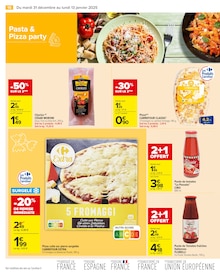 Promo Pizza surgelée dans le catalogue Carrefour du moment à la page 18