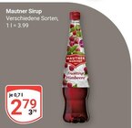 Sirup Angebote von Mautner bei GLOBUS Rostock für 2,79 €