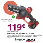 Élagueuse sur batterie 20 v system - INVENTIV en promo chez Mr.Bricolage Élagueuse sur batterie 20 v system - INVENTIV dans le catalogue Mr.Bricolage