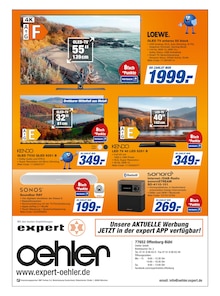 Fernseher im expert Prospekt "Top Angebote" mit 8 Seiten (Offenburg)