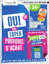 Catalogue E.Leclerc "OUI AUX SUPERS POUVOIRS D'ACHAT" à Fagnières et alentours, 16 pages, 21/04/2026 - 02/05/2026