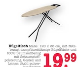 Bügeltisch im Angebot bei E center in Mannheim Bügeltisch Angebote bei E center Mannheim für 19,99 €