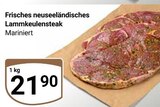 Frisches neuseeländisches Lammkeulensteak Angebote bei GLOBUS Völklingen für 21,90 €