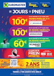 Prospectus Euromaster à Bram, "LES JOURS DU PNEU", 9 pages, 16/02/2026 - 28/02/2026