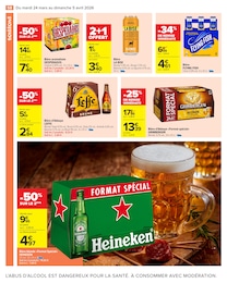 Prix et réduction Bière dans le prospectus Carrefour Market en cours Offre Bière dans le catalogue Carrefour Market du moment à la page 60