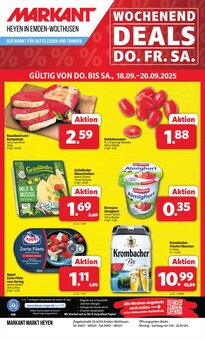 Bier im Markant Nordwest Prospekt "DER MARKT FÜR GUTES ESSEN UND TRINKEN" mit 16 Seiten (Emden)