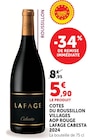 Cotes du Roussillon Villages AOP Rouge Lafage Cabesta 2024 en promo chez Super U Rouen à 5,90 €