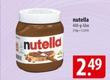 nutella im Angebot bei famila Nordost in Gifhorn nutella Angebote bei famila Nordost Gifhorn für 2,49 €