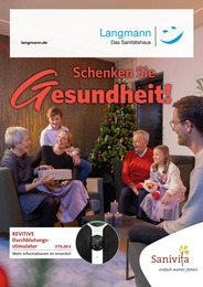 Sanitätshaus Langmann Inhaber Matthias Schweigert e.K. Prospekt für Karlsruhe: "Schenken Sie Gesundheit!", 6 Seiten, 13.11.2024 - 31.01.2025