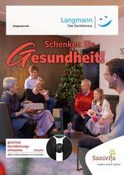 Aktueller Sanitätshaus Langmann Inhaber Matthias Schweigert e.K. Sanitätshaus Prospekt in Karlsruhe und Umgebung, "Schenken Sie Gesundheit!" mit 6 Seiten, 13.11.2024 - 31.01.2025