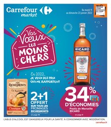 Carrefour Market Catalogue "Vos Voeux LES MOINS CHERS", 60 pages, Montluçon, 11/01/2022 - 23/01/2022 Carrefour Market Catalogue "Vos Voeux LES MOINS CHERS", 60 pages, Montluçon, 11/01/2022 - 23/01/2022