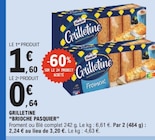Grilletine - BRIOCHE PASQUIER - E.Leclerc à Aulnay-sous-Bois Grilletine - BRIOCHE PASQUIER en promo chez E.Leclerc Aulnay-sous-Bois à 0,64 €