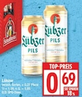 Pils von Lübzer für 0,69 € bei EDEKA im Angebot Pils von Lübzer im aktuellen EDEKA Prospekt