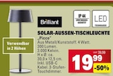 Solar-Außen-Tischleuchte Picco im Angebot bei Marktkauf in Freiburg Solar-Außen-Tischleuchte Picco Angebote von Brilliant bei Marktkauf Freiburg für 19,99 €