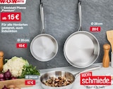 Edelstahl Pfanne 'Premium' Angebote von Koch's Schmiede bei Woolworth Voerde für 15,00 €