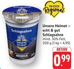 Schlagsahne Angebote von Unsere Heimat bei E center Filderstadt für 0,99 €