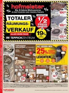 Teppich im aktuellen hofmeister Prospekt (Heilbronn) Teppich im hofmeister Prospekt "KOMM REIN. FÜHL DICH ZUHAUSE." mit 6 Seiten (Heilbronn)