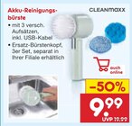 Akku-Reinigungsbürste von CLEANMAXX für 9,99 € bei Netto Marken-Discount im Angebot Akku-Reinigungsbürste von CLEANMAXX im aktuellen Netto Marken-Discount Prospekt