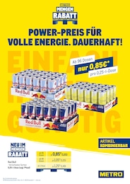 Red Bull im METRO Prospekt Red Bull im METRO Prospekt "Monatsmenü Juli" auf Seite 27