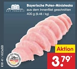 Bayerische Puten-Ministeaks bei Netto Marken-Discount im Effeltrich Prospekt für 3,79 €