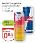 Red Bull Energy Drink im Angebot bei GLOBUS in Homburg Red Bull Energy Drink Angebote bei GLOBUS Homburg für 0,85 €
