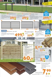 Zaun Angebot im aktuellen Globus-Baumarkt Prospekt auf Seite 3