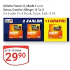 Fusion 5 Angebote von Gillette bei GLOBUS Weinheim für 29,90 €