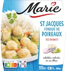 St Jacques Fondue de Poireaux - MARIE en promo chez Colruyt St Jacques Fondue de Poireaux - MARIE dans le catalogue Colruyt
