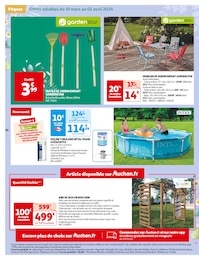 Offre Table De Jardin dans le catalogue Auchan Hypermarché du moment à la page 37