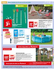 Promos Banc De Jardin dans le catalogue "Auchan" de Auchan Hypermarché à la page 37