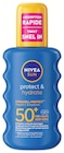 Spray Solaire Protect & Hydrate FPS50+ - NIVEA SUN en promo à 7,73 € chez Intermarché Super Spray Solaire Protect & Hydrate FPS50+ - NIVEA SUN dans le catalogue Intermarché Super