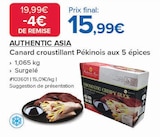 Promo Canard croustillant pékinois aux 5 épices à 15,99 € dans le catalogue Costco à Pontault-Combault