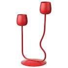 Kerzen- oder Teelichthalter leuchtend rot Angebote von SILVERPÄRON bei IKEA Leipzig für 9,99 €