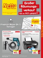 Netto Marken-Discount Prospekt "Großer Räumungsverkauf", 2 Seiten, für Kenzingen, 27.01.2020 - 01.02.2020 Netto Marken-Discount Prospekt "Großer Räumungsverkauf", 2 Seiten, für Kenzingen, 27.01.2020 - 01.02.2020