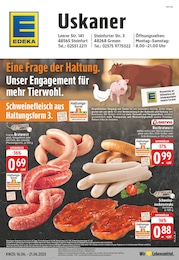 EDEKA Prospekt für Metelen mit 24 Seiten EDEKA Prospekt für Metelen: "Aktuelle Angebote", 24 Seiten, 16.06.2025 - 21.06.2025
