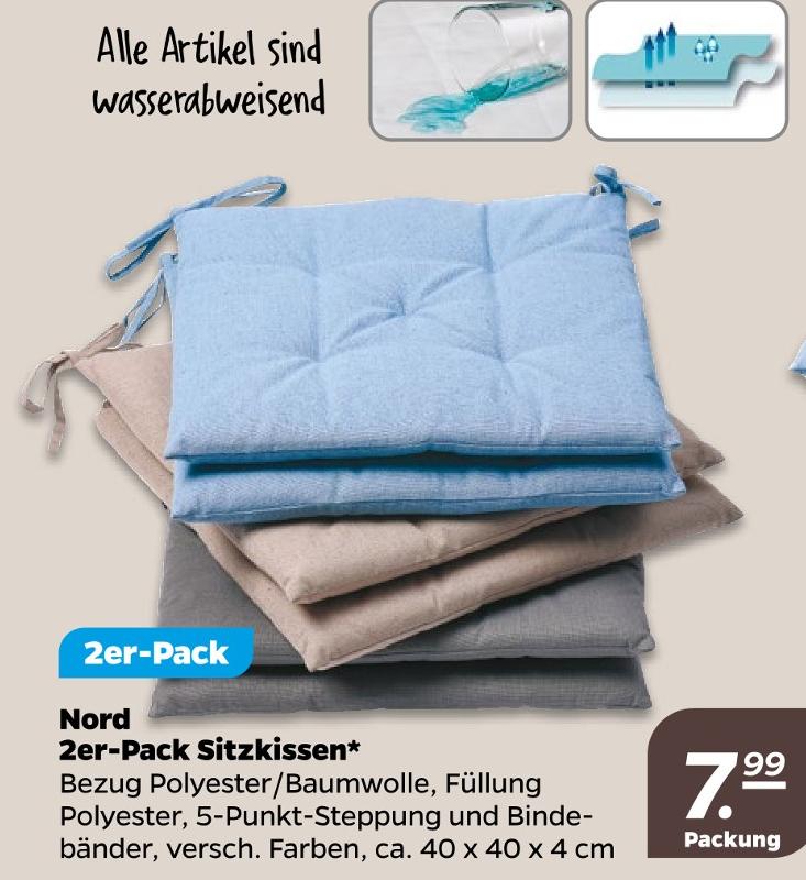2er-Pack Sitzkissen