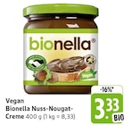 E center Biberach - Vegan Bionella Nuss-Nougat-Creme Angebot im Prospekt Vegan Bionella Nuss-Nougat-Creme bei E center im Biberach Prospekt für 3,33 €