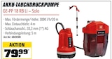 Akku-Tauchdruckpumpe GE-PP 18 RB Li â Solo im OBI Prospekt Akku-Tauchdruckpumpe GE-PP 18 RB Li â Solo von Einhell im aktuellen OBI Prospekt fĂŒr 79,99 âŹ
