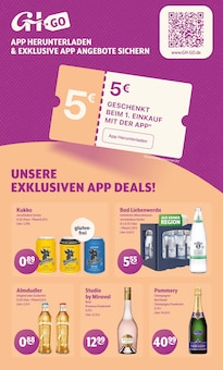 Gin im Getränke Hoffmann Prospekt "Aktuelle Angebote" mit 10 Seiten (Potsdam)