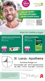 Aktueller mea - meine apotheke Prospekt "Unsere August-Angebote" für Saarbrücken Aktueller mea - meine apotheke Prospekt für Saarbrücken mit Seiten