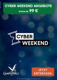 Reise Prospekt von Center Parcs Brake Center Parcs Prospekt: "CYBER WEEKEND", 1 Seite, 25.11.2022 - 29.11.2022