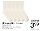 Chaussettes femme en promo chez Zeeman Chaussettes femme dans le catalogue Zeeman